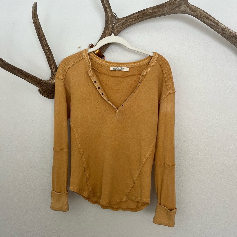 Free people long sleeve henley